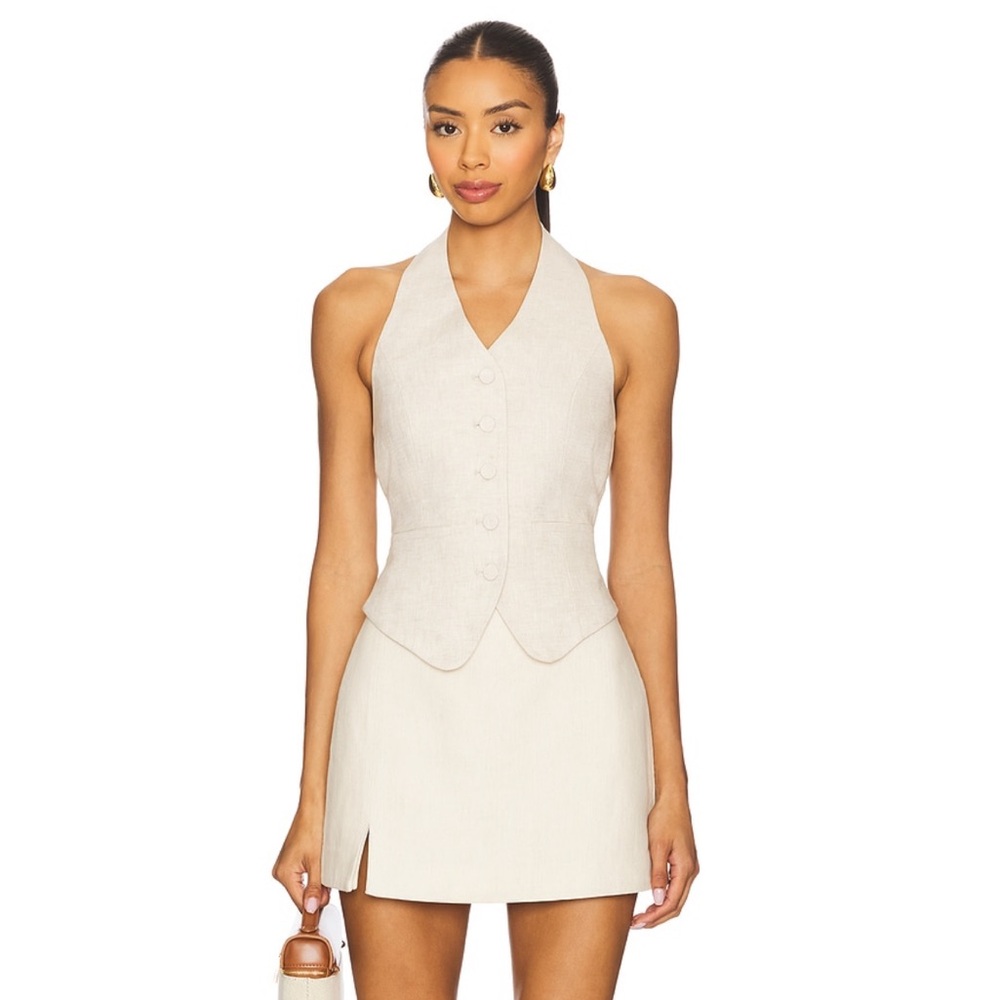 L’ACADEMIE UMA LINEN VEST TOP BY MARIANNA